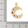 Brass Micro Pave Cubic Zirconia Pendants KK-K403-02G-03-3