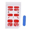 Fruit Floral Leopard Print Full Wrap Nail Polish Stickers MRMJ-T078-ZA-M1-3