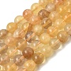 Natural Yellow Fluorite Beads Strands G-K340-A03-10mm-02-2