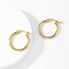 304 Sainless Steel Hoop Earrings for Women AL6869-5