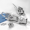 28Pcs 2 Style 304 Stainless Steel Wire Single Bolt & Double 2-post Cable Clamp FIND-GA0003-12-4