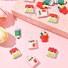 16Pcs 4 Styles Stationery Theme Resin Pendants RESI-FS0001-89-8