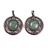 Natural Green Aventurine Pendants G-Q158-03-08-1