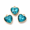 Faceted Glass Rhinestone Pendants GLAA-I051-B21-2