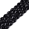 Opaque Solid Color Glass Beads Strands GLAA-N071-01A-C12-1