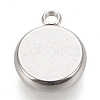 Tarnish Resistant 304 Stainless Steel Pendant Cabochon Settings X-STAS-K202-03C-P-2