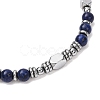 Adjustable 304 Stainless Steel Gemstone Beaded Bracelets FS-WG23DE2-14-3