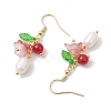 Natural Cultured Freshwater Pearl Dangle Earrings EJEW-JE05860-02-4