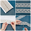 Polyester Hollow Embroidered Lace Trim OCOR-WH0079-13A-6
