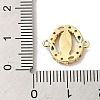 Brass Pave Colorful Cubic Zirconia Connector Charms KK-M278-02B-G-3