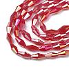 Opaque Glass Beads Strands GLAA-P001-04A-06-2