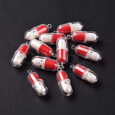 Translucent Plastic Pendants KY-L006-29A-1