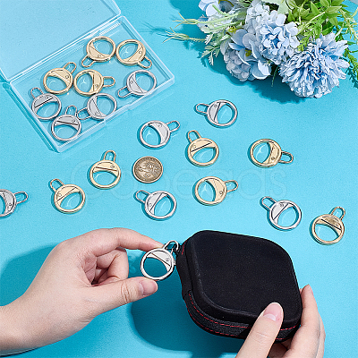 16Pcs 2 Colors Alloy Zipper Slider FIND-PH0026-16-1