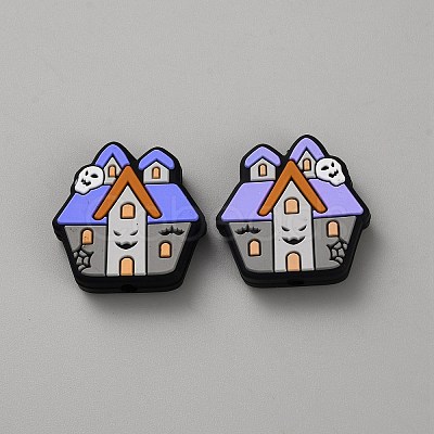 Halloween Food Grade Eco-Friendly Silicone Focal Beads LS-SIL-WH0014-52A-1