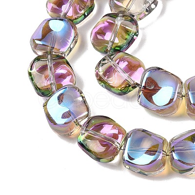 Electroplate Glass Beads Strands EGLA-N012-07S-1