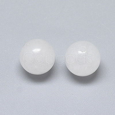 Natural White Jade Beads G-T122-25A-10-1