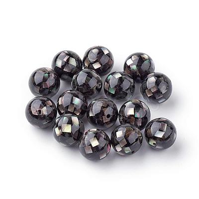 Natural Black Lip Shell Beads SSHEL-Q298-12mm-10-1