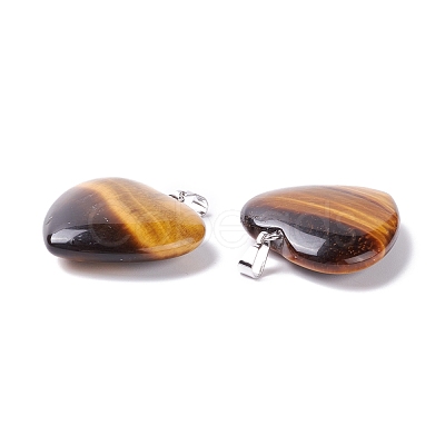 Natural Tiger Eye Pendants G-G956-B42-FF-1