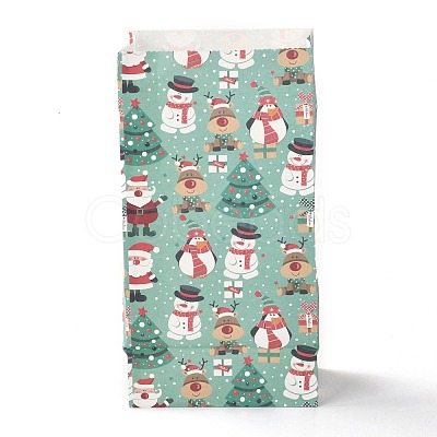 Christmas Theme Rectangle Paper Bags CARB-G006-01G-1