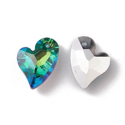 Electroplate Glass Pendants X-GLAA-A008-07B-1