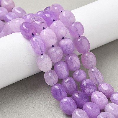 Dyed Natural Malaysia Jade Beads Strands G-P528-I10-01-1