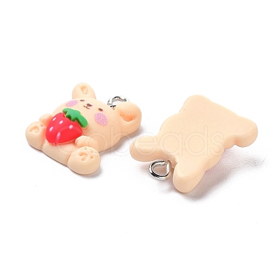 Resin Pendants X-RESI-G026-09-1