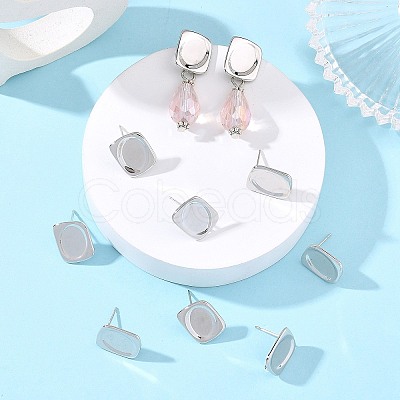 SHEGRACE Brass Stud Earring Findings XGRQ6M688-906P-1