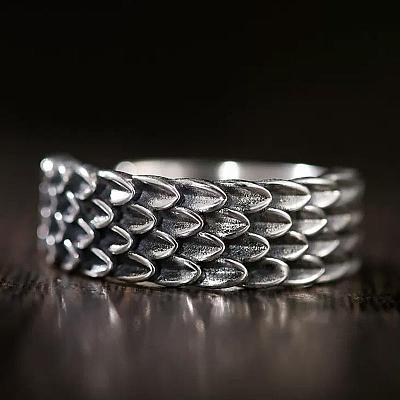 Alloy Squama Adjustable Finger Rings for Men FS-WGC01FD-01-1