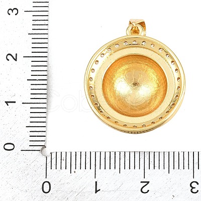 Football Brass Micro Pave Cubic Zirconia Pendants KK-A297-09K-G-1