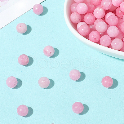 120Pcs Natural Dyed White Jade Beads G-PA0001-03-1