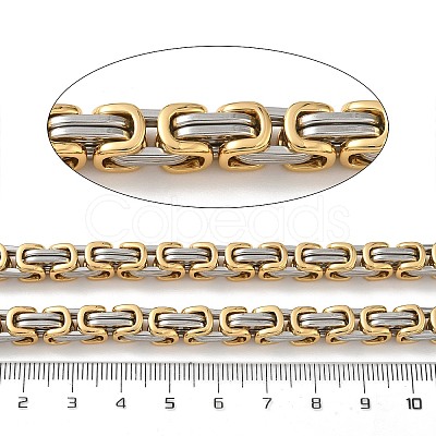 201 Stainless Steel Byzantine Chains SA-CBA46AF-02D-PG-1