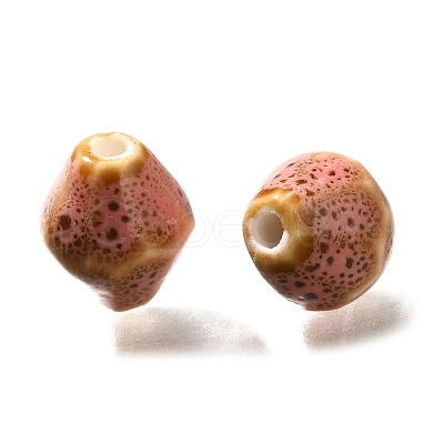 Vintage Style Glazed Ceramic Porcelain Beads PORC-H013-01-20-1