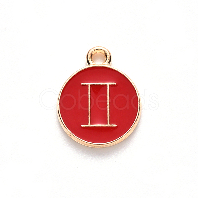 Alloy Enamel Pendants X-ENAM-S124-01A-07I-1