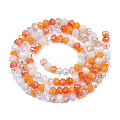 Opaque Glass Beads Strands X-GLAA-T006-07-A07-1