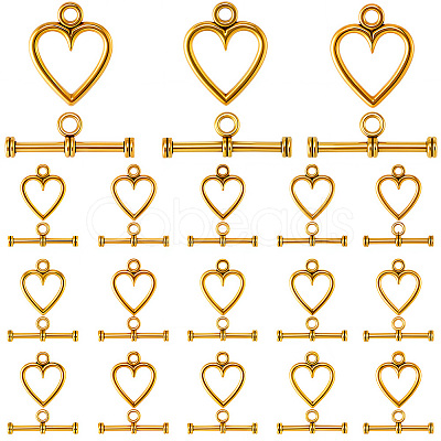 120 Sets Tibetan Style Alloy Toggle Clasps FIND-SP0003-93-1
