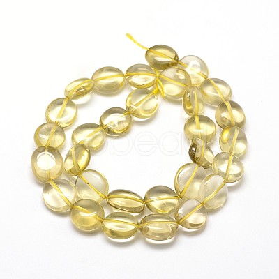 Natural Lemon Quartz Gemstone Nuggets Bead Strands G-J336-25-1