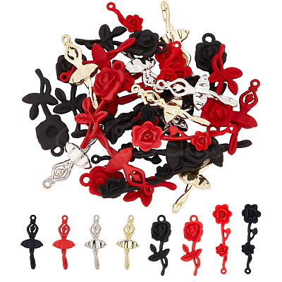 28PCS 8Style Alloy Pendants FIND-AR0004-51-1
