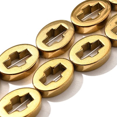 Electroplated Synthetic Non-magnetic Hematite Beads Strands G-L613-Z01-03E-1