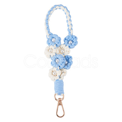 Hand-woven Flower Pendant Decorations KEYC-TAC0009-02KCG-04-1
