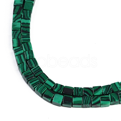 Synthetic Malachite Beads Strands G-B129-A09-01-1