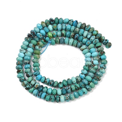 Natural HuBei Turquoise Beads Strands G-B175-A15-2x4mm-1