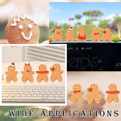 18Pcs 6 Styles Christmas Opaque Resin Cabochons RESI-CJ0004-73-1