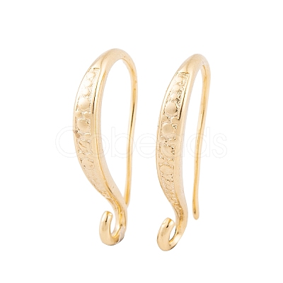 Rack Plating Eco-friendly Brass Earring Hooks KK-D075-11G-RS-1