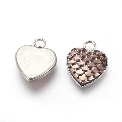 304 Stainless Steel Pendants STAS-F184-B04-1