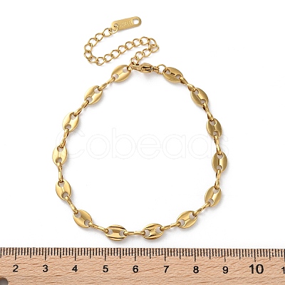 316 Surgical Stainless Steel Chain Bracelets BJEW-P349-03C-G-1