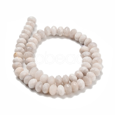 Natural White Crazy Agate Beads Strands G-C259-A11-6x10mm-1