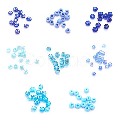 1 Box Mixed 6/0 Glass Seed Beads Round Loose Spacer Beads SEED-X0050-4mm-04-1
