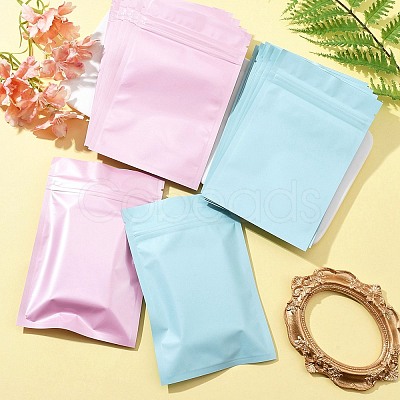 20Pcs 2 Colors Solid Color Plastic Zip Top Bags OPP-FS0001-02-1