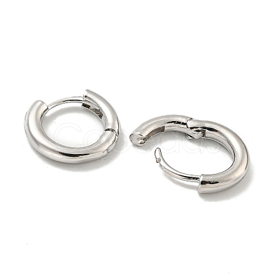 Brass Hoop Earrings EJEW-L211-003P-1