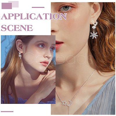 60Pcs 3 Colors Resin Clip-on Earring Findings FIND-PH0026-54-1